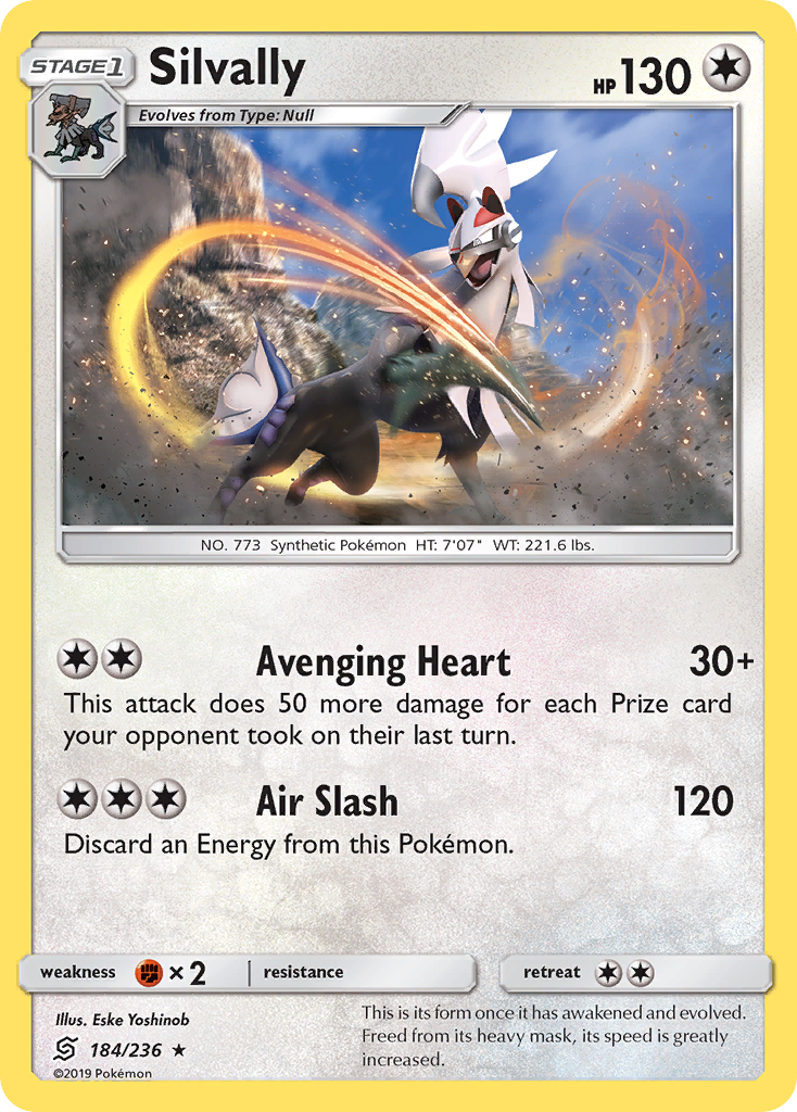 Unified Minds Non - Holo Silvally #184/236